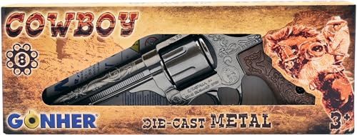 Gonher 80/0 - Revolver Cowboy 8-Schuss 20 cm silber