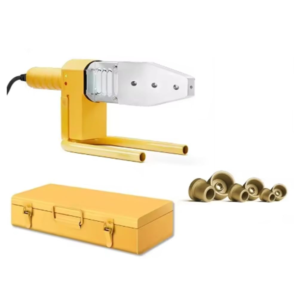 Janasiba Soldador de Tuberías de Agua de Plástico, Herramienta para Soldar Tuberías PP/PP-R/PE/PP-C, Máquina de Soldadura por y Fusión, 800 W, Enchufe Europeo.