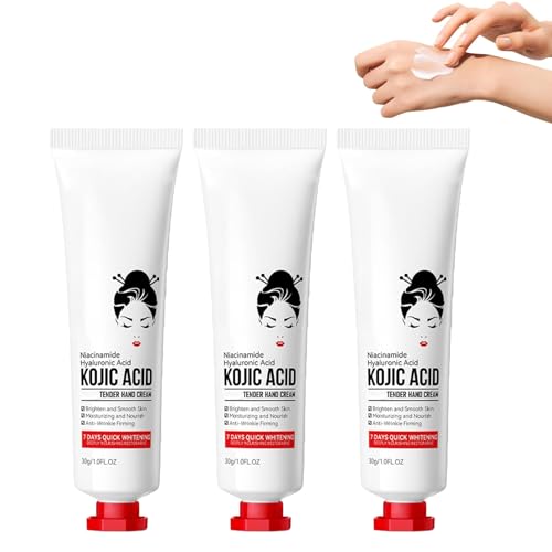 3 PCS Kojic Hand Cream for Aging Hands, Kojic Hand Lotion for