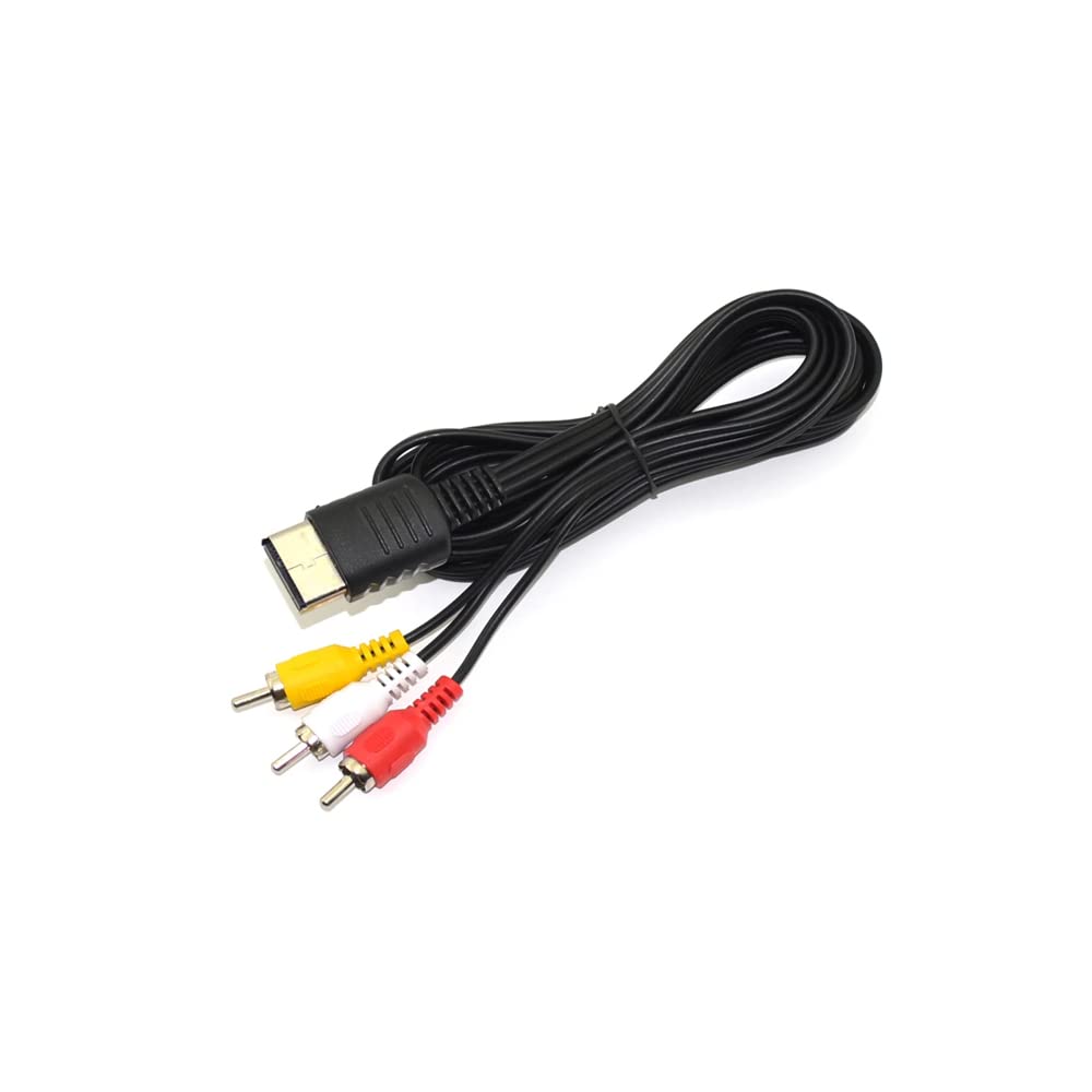 CHILDMORY Cable de alimentación de CA con Cable AV RCA de Audio y vídeo Compatible para Dreamcast DC Consola