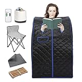 CAMORSA Portable Personal Steam Sauna 2L Folding Lightweight Full Body Home Sauna Spa for Detox and...