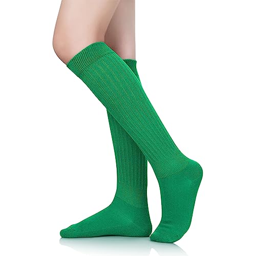 Zando Slouch Socks for Women - 80s 90s Knee High Scrunch Socks Soft Long Stacked Boot Sock Warm Winter Sock Daily Wear3