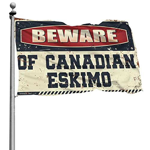 Drapeau Eskimo canadien drôle pour animer vos soirées bar de sport