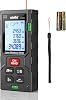 Medidor láser atolla con pantalla LCD y 2 niveles de burbuja, cambio de unidades, 4 modos, 99 memorias, IP54, botón único 2