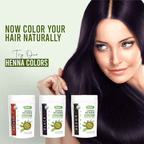 Pardesi Hair Henna Powder Black Color I USDA Organic I 7.05 oz (200 Gram) | Natural Hair & Beard Dye I Unisex I Amonia and PPD Free I Includes Gloves, Hair Cap and Applicator I From India - Thumbnail 7
