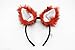 elope Fox Ears and Tail Set - Faux Fur Ears with White Tips and Tail, Adjustable Fit, Costume Accessory