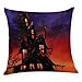 Produktbild Sumeiwilly 1 Stück Halloween Baumwollleinen Kissenbezug Deko-Kissenbezug für Schlafcouch, Wohnzimmer, Schlafzimmer, Heimdekoration, 45 x 45 cm