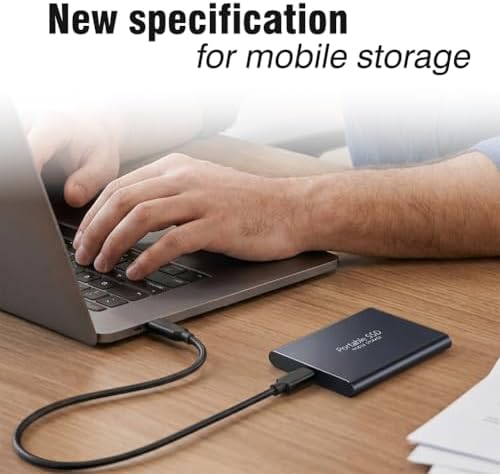 64GB Mobile Phone Intelligent Backup Disk, Universal Android Phone Computer Dual Use Mobile Extender, Large Capacity Storage Expansion for Phone & Computer, Black - 4
