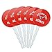 GRAPHICS & MORE Delaware State University Hornets Logo Cupcake Picks Toppers Decoration Set of 6