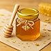 50 Pack 1.5 oz Hexagonal Glass Honey Jars in Bulk with Wooden Dipper Bee Charms Thank You Cards Burlap Fabric Twine String for Baby Shower Wedding Party Favors Gifts