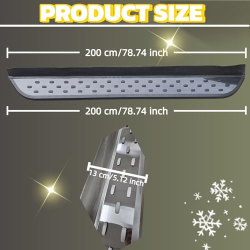2 piezas estribos negros para GMC Acadia 2024-2026 miniatura 3