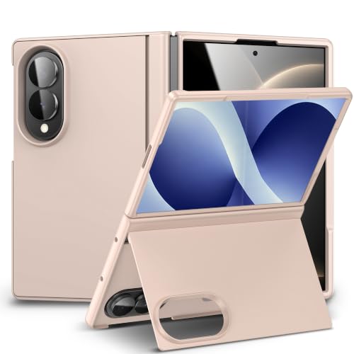 Coque Samsung Z Fold8 avec béquille support invisible robuste antichoc coloris or