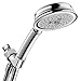 hansgrohe Croma 100 Handheld Shower Head Set Classic Spray Full, Pulsating Massage, Intense Turbo with QuickClean with Hose in Chrome, 2.5 GPM, 04190003
