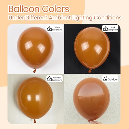 Image of Burnt Orange Balloons 12inch, Burnt Orange Latex 50pcs Party Balloons | Fall, Bridal Shower, Baby Shower, Wedding, Graduation, Birthday Party Decorations