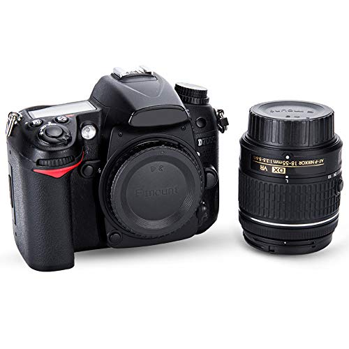 2 Pack F Mount Body Cap Cover & Rear Lens Cap for Nikon D3500 D3400 D3300 D3200 D5000 D5100 D5200 D5300 D5500 D5600 D7000 D7100 D7200 D7500 D850 D800 D810 D780 D750 D610 D500 D600 D5 D4 D3 and More - Image 4