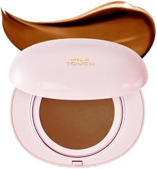 milktouch Cushion Foundation, 24H Flawless Skin, Radiant Shine, No Oxidation, Long-Lasting, Non-Creasing, 60% Hydrating Skincare Infused Korean, Stocking Stuffers, Christmas Gifts(40N Cappuccino)