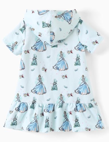 Image of Disney Princess Frozen Stitch Marvel Minnie Girl Swim Cover Up Terry Cloth Swimsuit Coverup Zip-up Bathing Suit Wrap Hooded