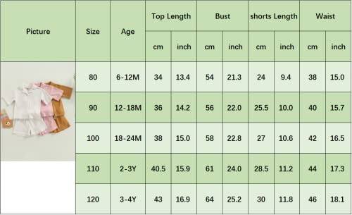 Hoanselay Baby Boy Girl Shorts Set Solid Color Short Sleeve Button Down T-Shirt Top And Shorts Waffle Outfit Clothes Summer(D1-Beige Shorts Set, 18-24 Months) #TOP6
