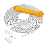 Instatrim Flexible Self-Adhesive Trim Bundle with Applicator & Corners - Caulking Kit with 50ft White 1/2" Wide Caulk Strip, Applicator Tool, & 6 Corners - InstaTrim The Original Flexible Trim
