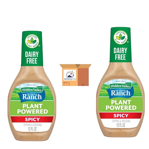 Hidden Valley Ranch Dressing and Topping, Vegan, Gluten Free, Spicy Original Plant Powered, 12 fl oz, 2 Pack - Thumbnail 5