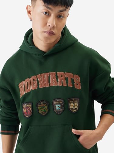Image of The Souled Store Harry Potter: The Houses Men Oversized Hoodies
