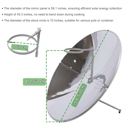 Douseiai 1769-3 Portable Concentrating Solar Cooker 1000-1500W Thermal Power Camping Outdoor Solar Cooker thumb #4