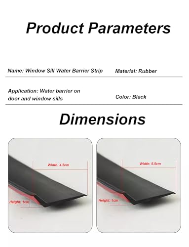 Protector antigoteo para Lluvia, desviador de Lluvia Autoadhesivo - Tapa antigoteo Impermeable de 3 Metros para Puertas y Ventanas, fácil instalación, Barrera eficaz contra el Agua, Sellado