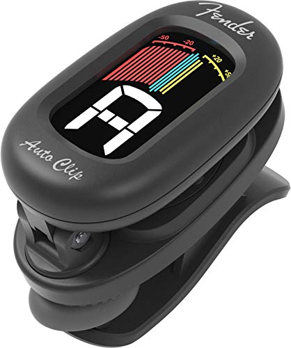 Fender Auto Clip Chromatic Tuner for Acoustic Guitar, Electric Guitar, Bass, Mandolin, Violin, Ukulele, and Banjo - Image 4