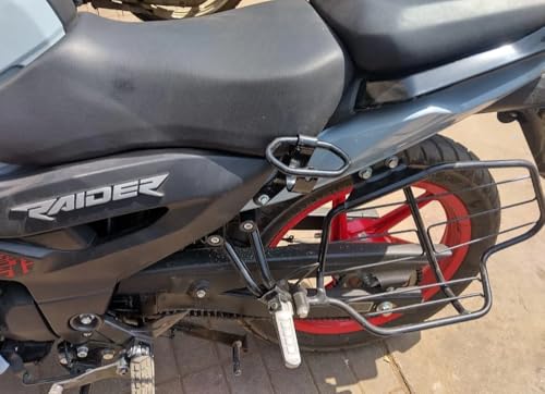 Image of TVS Raider Bike Pillion Holder Hook - Black, Easy Fit for TVS Raider 125, Comfortable Pillion Support, Convenient Hanging Hook, Durable and Reliable Performance