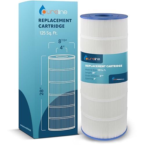 Pureline Pool Replacement Cartridge Filter, 125 Sq Ft, PL0124, Compatible with Sta-Rite PXC-125, Waterway Pro Clean