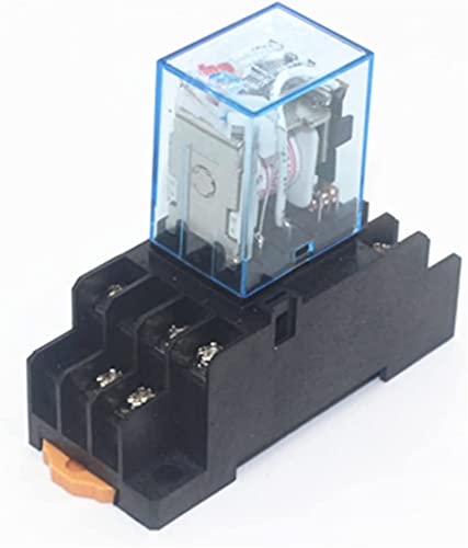 Accesorios electrónicos Relé 1set MY3 HH53P MY3NJ Micro Mini Relé de potencia de bobina 11pin 3NO 3NC Lámpara LED 5A AC 110V 220V con enchufe 12V 24V(DC36V)