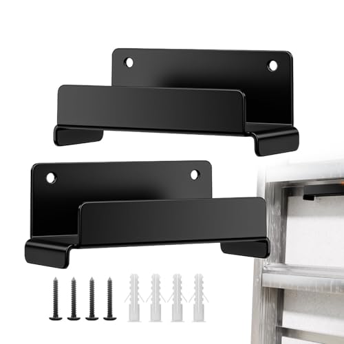 Gancho de escalera - Ganchos de escalera de pared de garaje, soporte de pared multiusos de acero pesado de 5,31x2,4x2,2 pulgadas, para muebles de madera de hormigón, de herramientas, hogar, gara