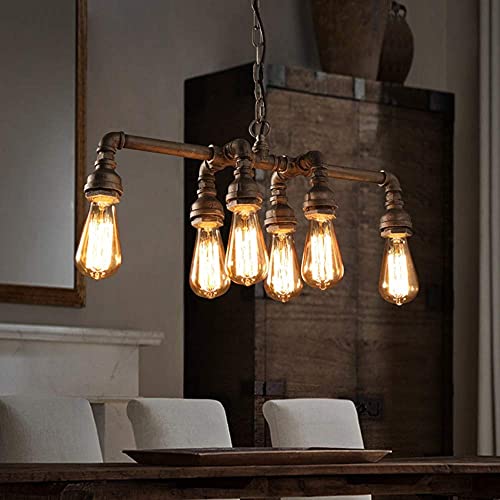 Lustre de plafond rétro à 8 luminaires pour éliminer les zones sombres du salon