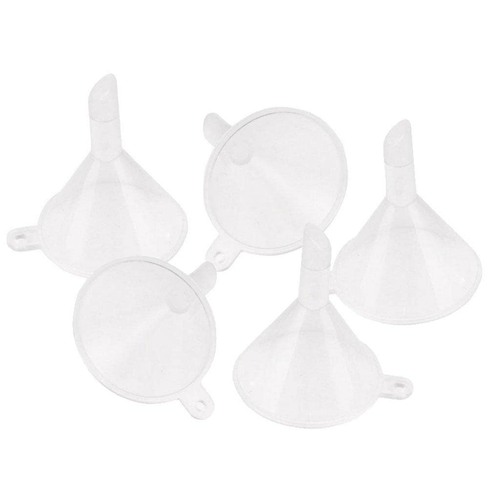 WAITLOVEREZLIFE Small 5pcs/set Plastic Transparent Oil Funnel Kitchen Oil Funnel Accessories Tools Sink MS531 Kitchen B6E2