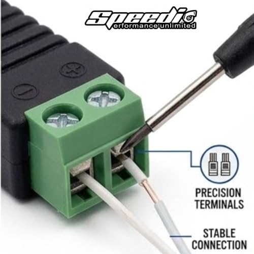 Image of Speedio BNC Connector Screw Type | BNC Male Screw Type For Camera, DVR, VCR, Surveillance System | Green - Pack of 10 Nos
