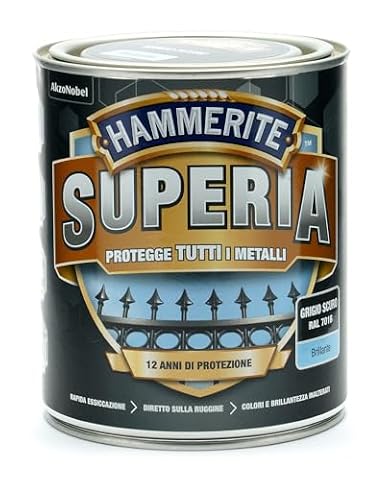 Hammerite Superia lakier do paznokci antykorozyjny wewnątrz i na zewnątrz, ciemnoszary, 750 ml