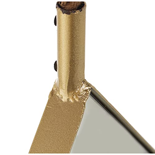 Miroirs ronds dorés haut de gamme DRW avec attache corde chic - 4