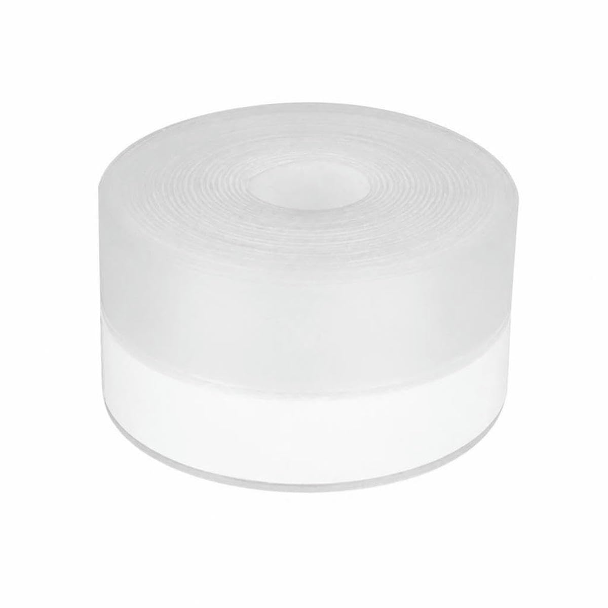 Silicone Weather Stripping Seal Door Tape, Weatherproof Soundproof for Door Frame or Window Bathroom Shower Glass Gaps-Clear 45mmx5m