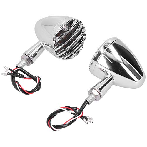 Clignotant de moto universel chrome avec indicateur haute visibilité