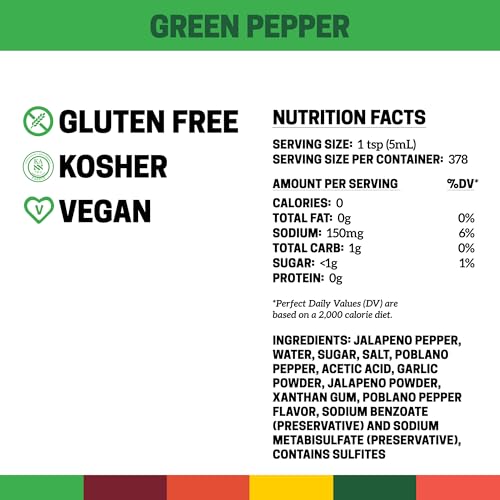 Image of Cholula Green Pepper Hot Sauce, 64 fl oz - One 64 Fluid Ounce Bulk Container of Green Jalapeno Hot Sauce, Perfect for Eggs, Fried Chicken, Tuna and More