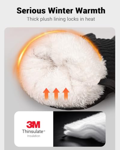 Pixel Panda Ski Mittens