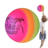 Nixiara Palline gonfiabili per bambini, per parco giochi arcobaleno, giochi d'acqua gonfiabili per bambini, palloni da spiaggia, giochi per piscina, divertimento estivo all'aperto, accessori di scena