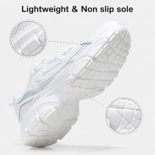 Image of BAASPLOA Women's Chunky Fashion Sneakers Casual Sports Shoes Mesh Breathable Athletic Gym Workout Tennis Shoe Platform Thick Walking Shoes
