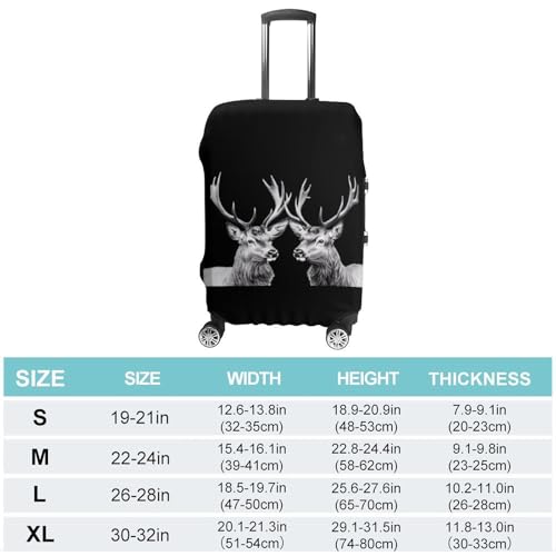 Two Deers Travel Luggage Cover for Suitcase 19-32 Inches Elastic Washable Baggage Protector2