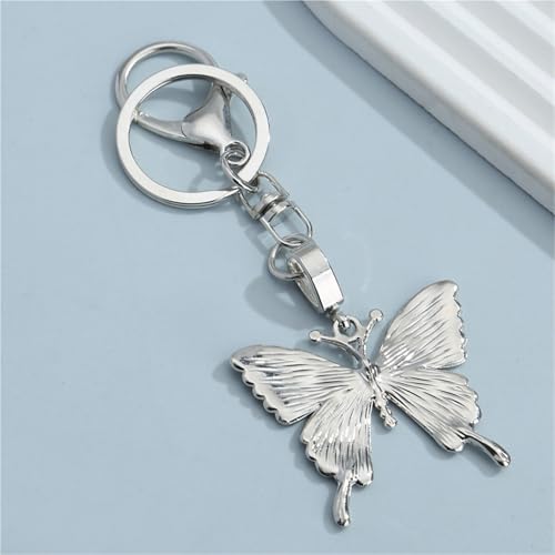 Llavero de coche con mariposa de moda para regalar como colgante de bolsos 3