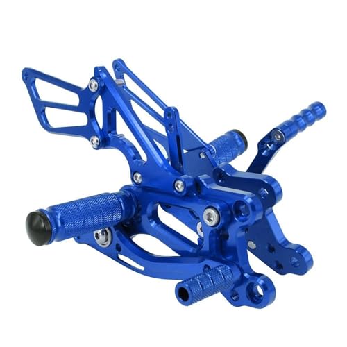 Reposapiés Ajustables Antideslizantes Para Motocicleta Pedales CNC Para CBR600RR Para CBR 600RR 2007-2017 Estriberas Moto(Azul)