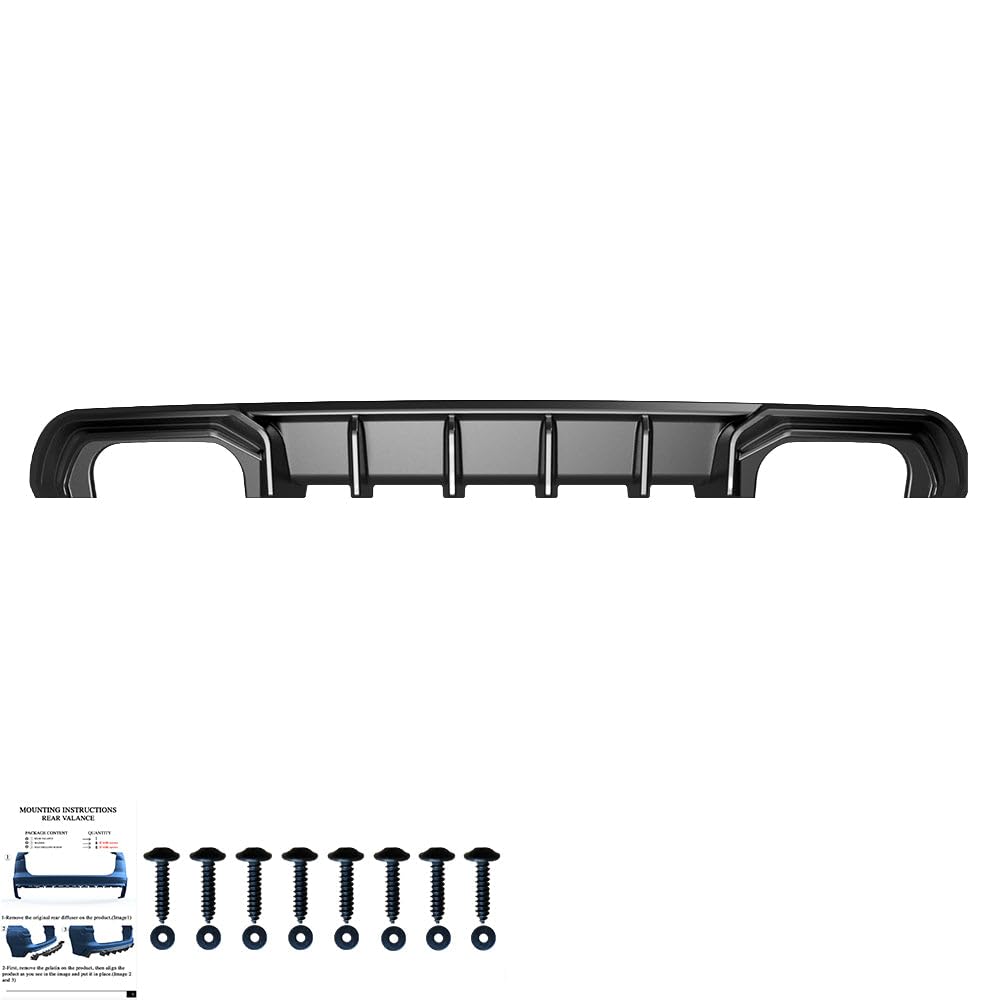 Heckdiffusor kompatibel mitAudi A3 8V FL Limo 2016–2020 Rear Valance