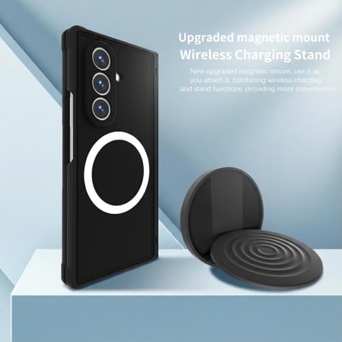 Coque Samsung Z Fold 7 anti-choc noire protégeant l'écran avec support - 7