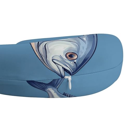 Almohada de viaje espuma viscoelástica 30 cm tamaño único miniatura 4