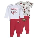 WEAR by Erin Andrews Infant & Newborn Arizona Cardinals Three-Piece Turn Me Around Bodysuits & Pant Set